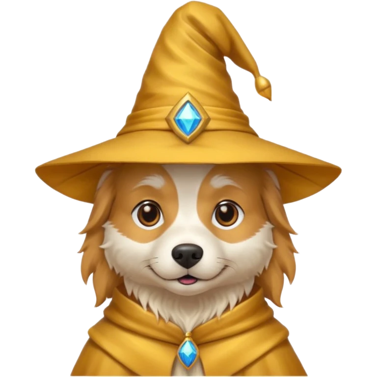 Dog wizard emoji