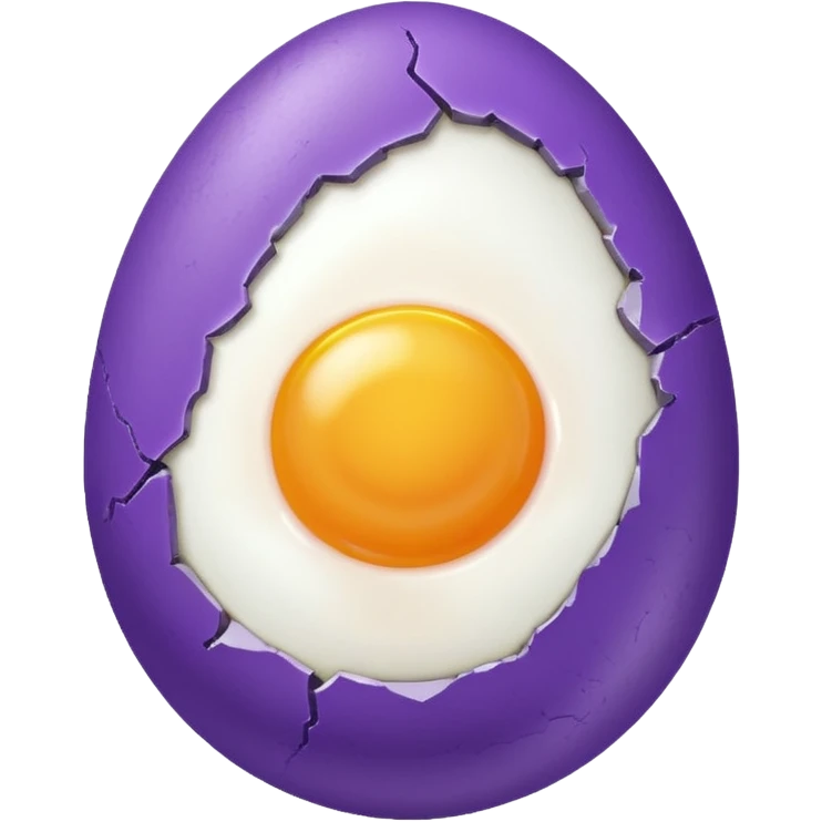 the egg in the violet circle emoji