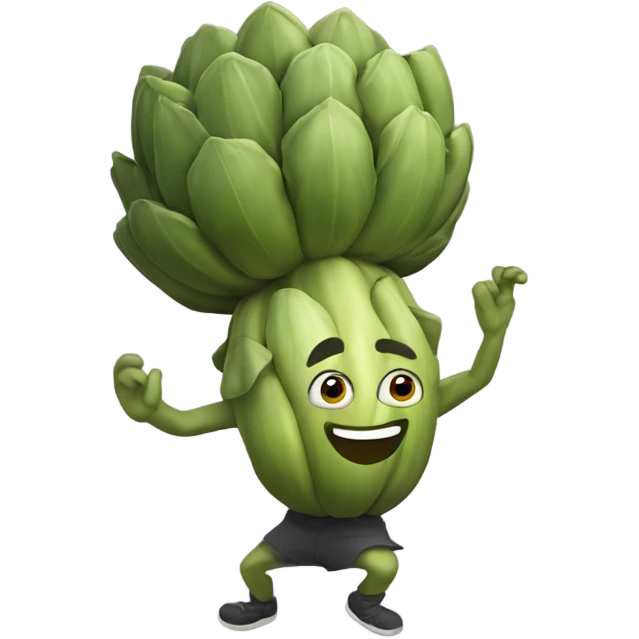 Dancing artichoke’s  emoji