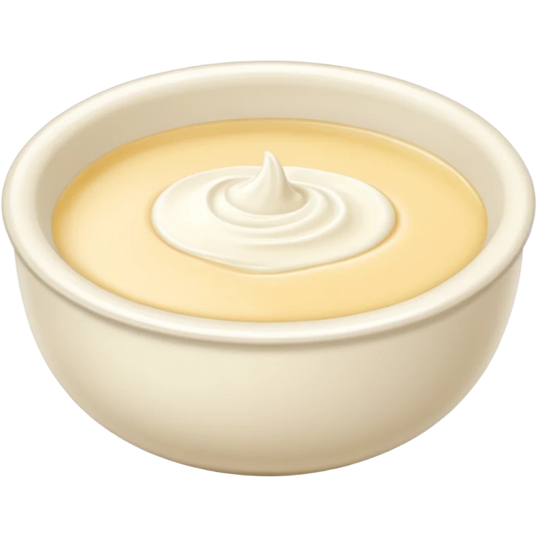 Cream without plate emoji