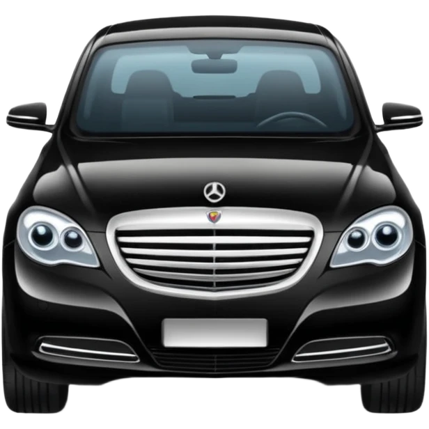 Crée-moi une voiture noire, berline, très classe La voiture  en long 2025classe S que d’un côté emoji
