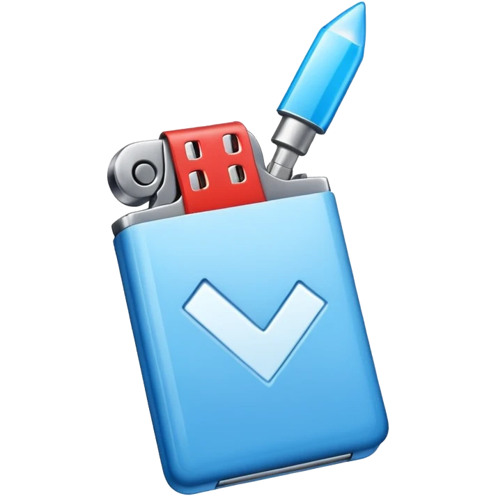 Verificación azul más claro emoji