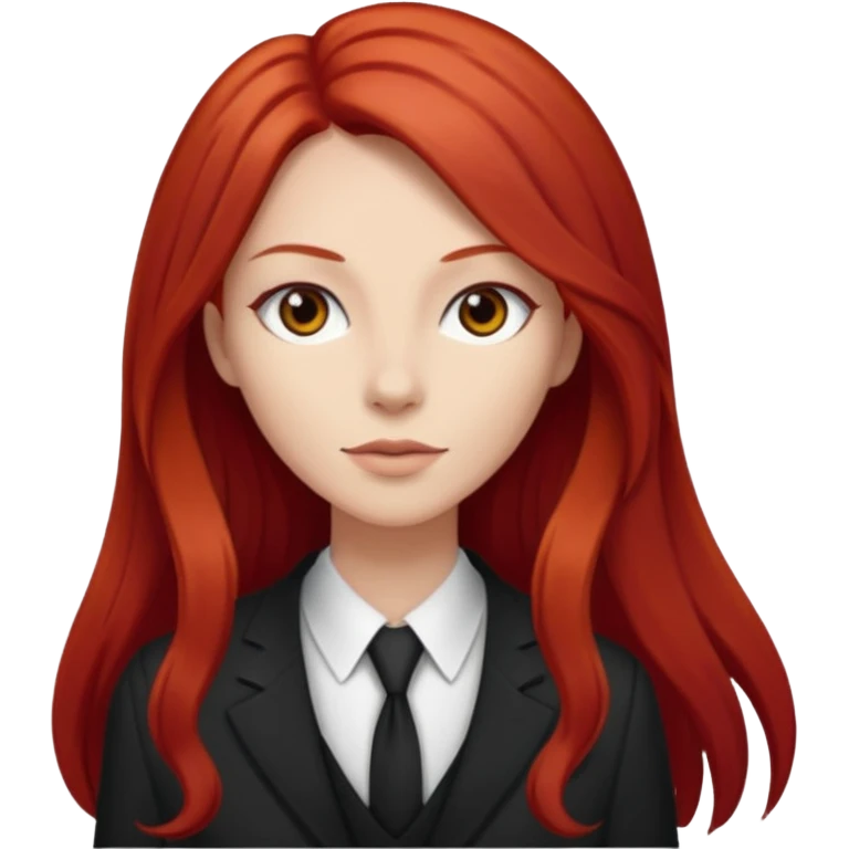 Mujer flaca con cabello largo color rojo color de piel blanca, Hombre de color medio moreno con cabello color negro, flaco emoji