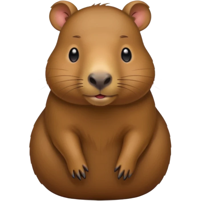 capybara emoji, apple style, standing emoji