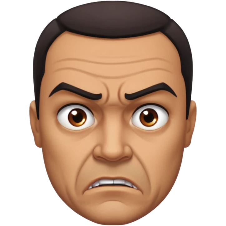 Tuco Salamanca from Breaking Bad, intense face, thick eyebrows, aggressive expression, short dark hair emoji