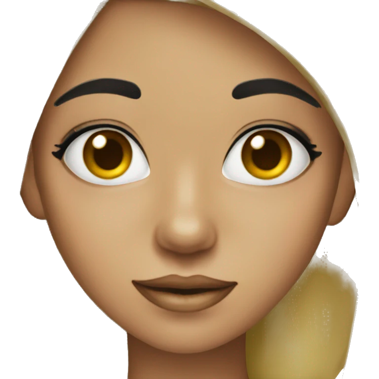 girl with black hair jewelry emoji