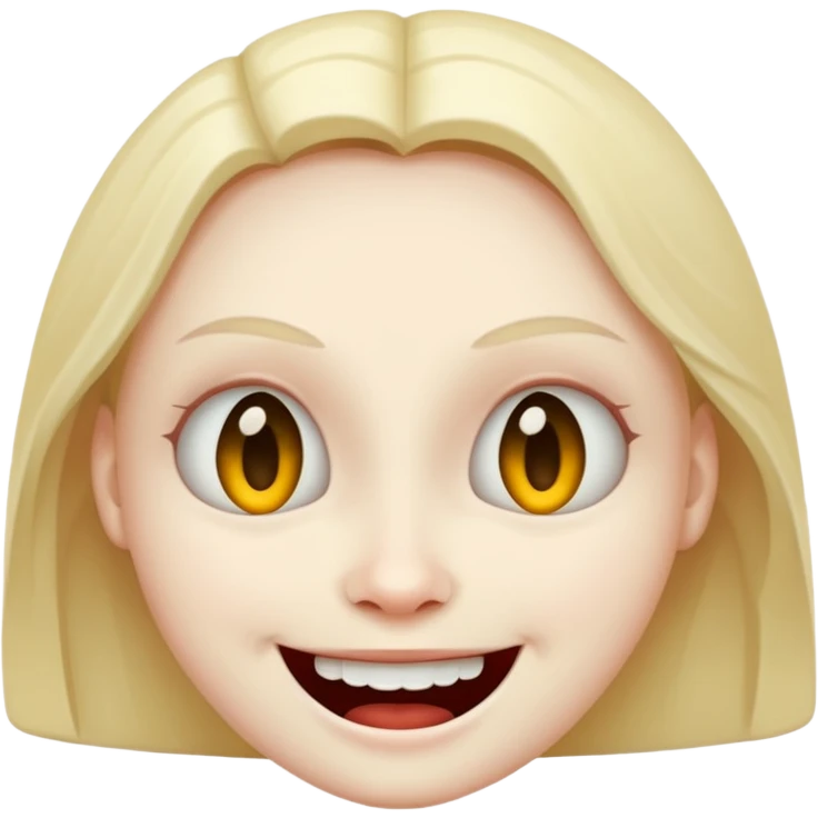 Scary smile emoji