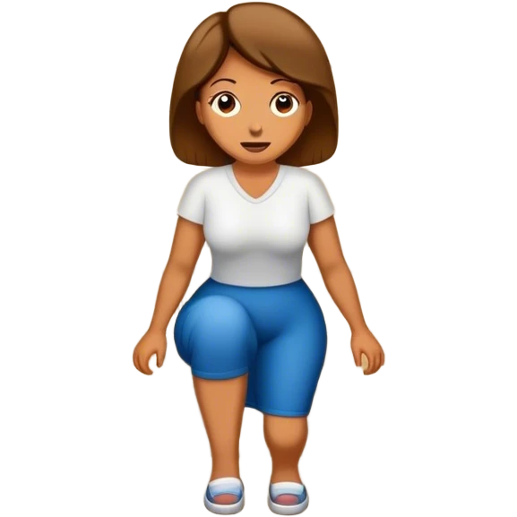 A mom saying get your butt up the  stairs  emoji