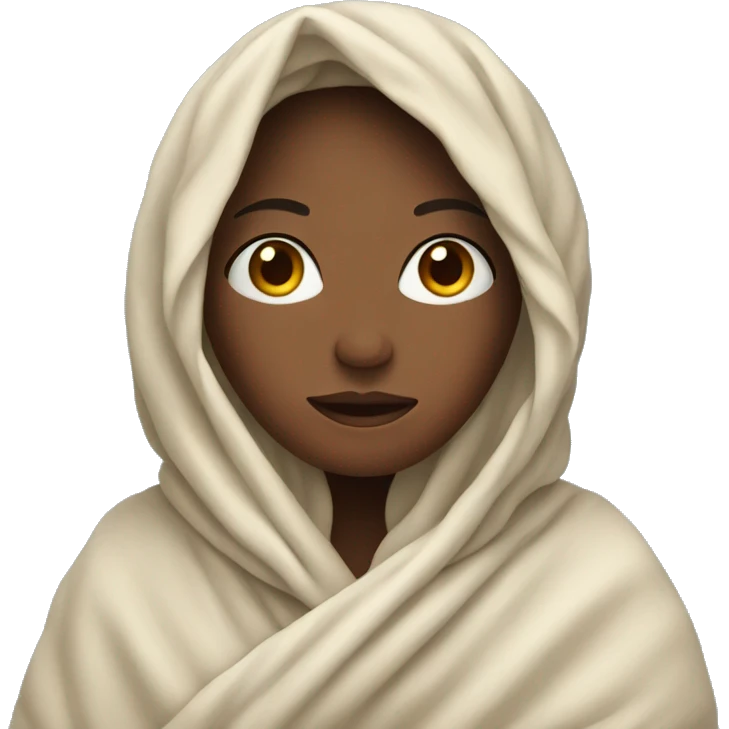 woman wrapped in a blanket emoji