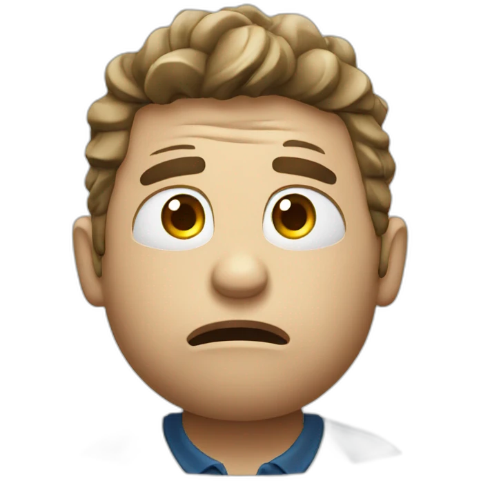 Golfer is crying emoji
