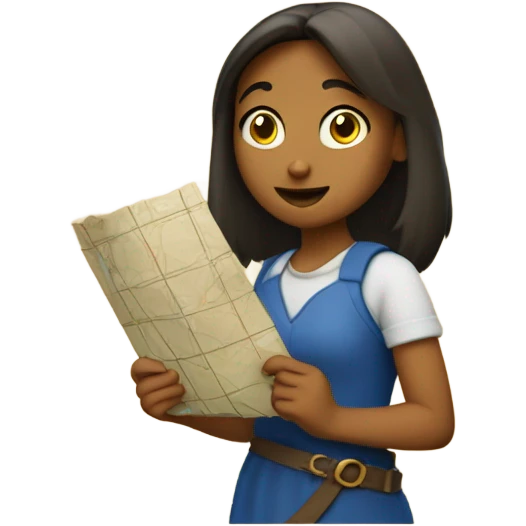 Girl searching emoji