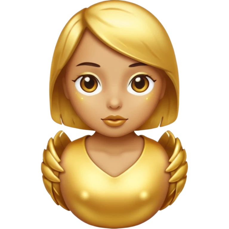 gold metal chick emoji