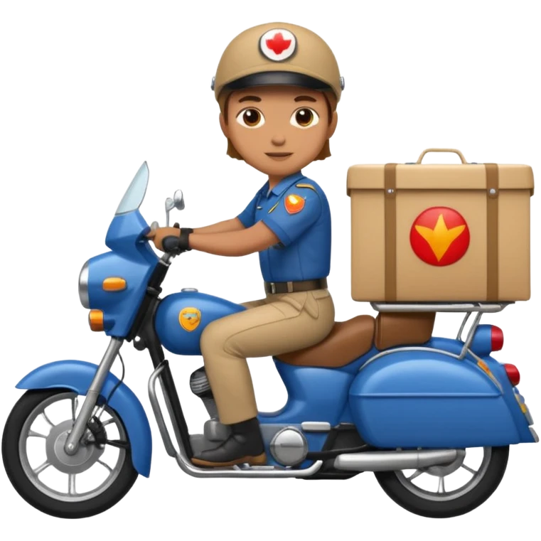  سوار بر موتور پستچی emoji