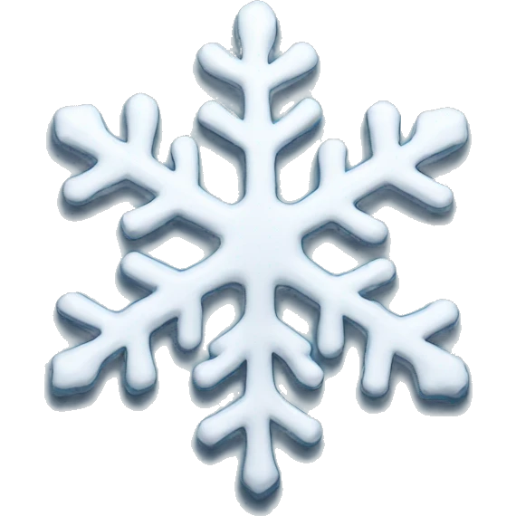 Melting snowflake emoji
