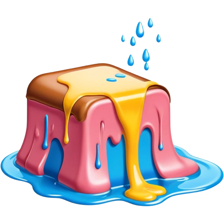 surreal dali style melting spam art landscape emoji