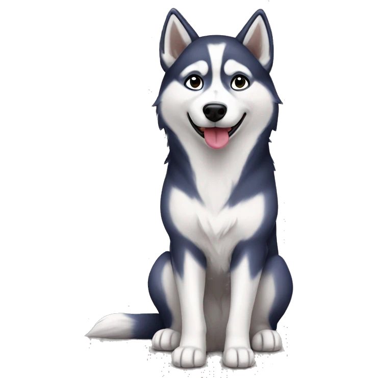 Husky girl  emoji