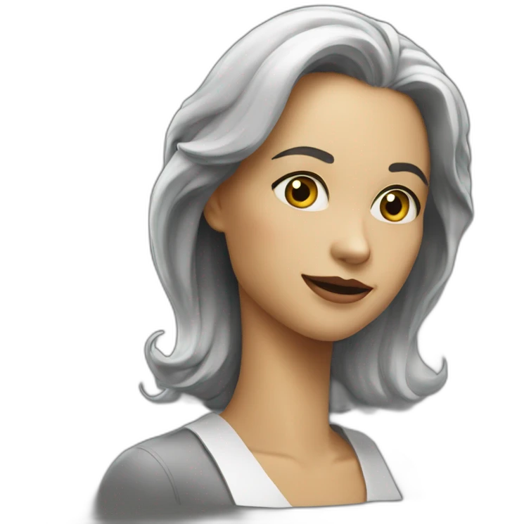 Julia avec le sale noir éclair emoji