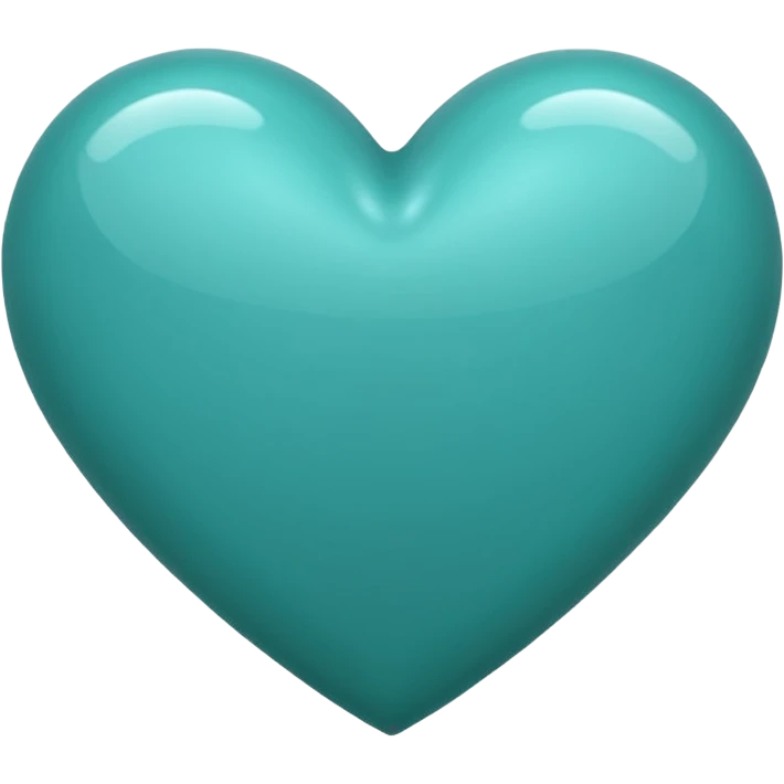 Teal heart emoji