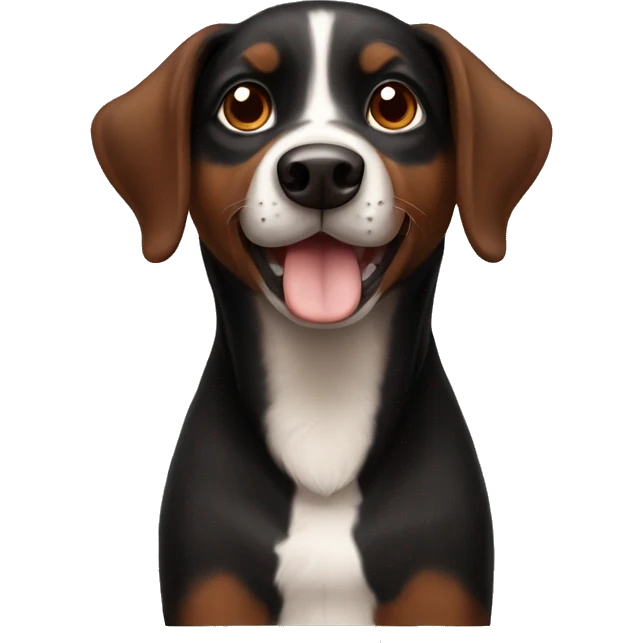 black and brown australian dog emoji