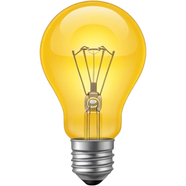 create a light-bulb that illustrates an "idea" emoji