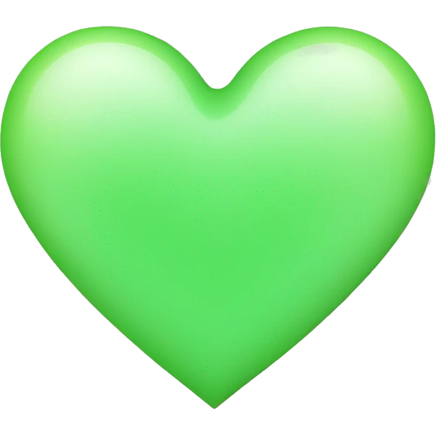 Light green heart emoji