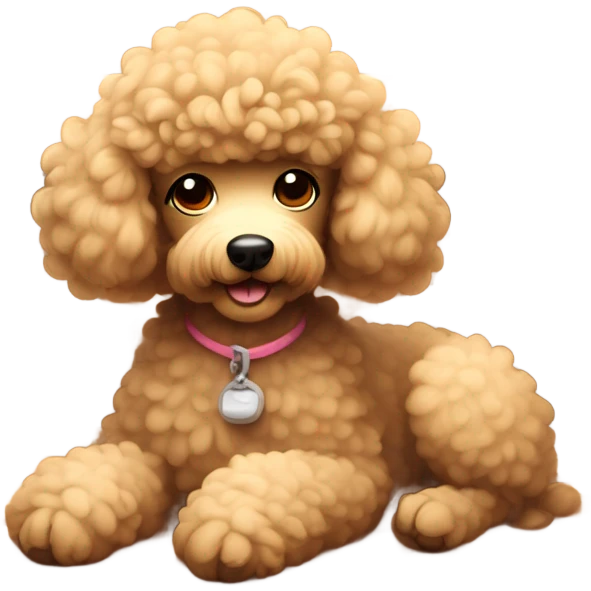 Poodle in sauna  emoji