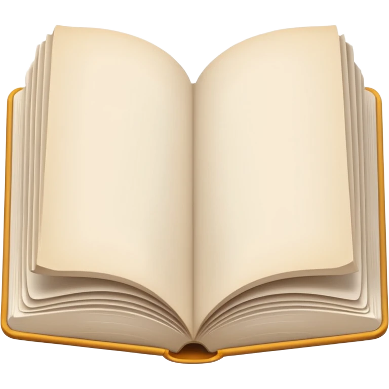 open book with completely empty white pages emoji
