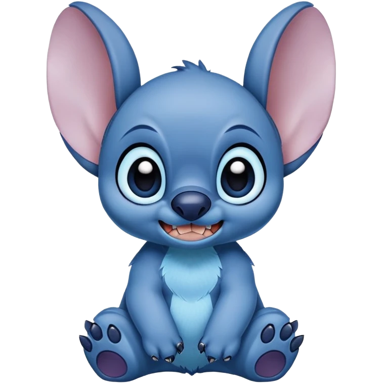 Stitch from Lilo and Stitch, blue alien with big ears emoji