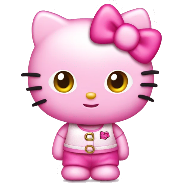 Pink hello kitty emoji