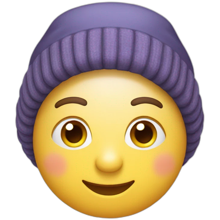 Chat norvégien avec un bonnet de Noël  emoji
