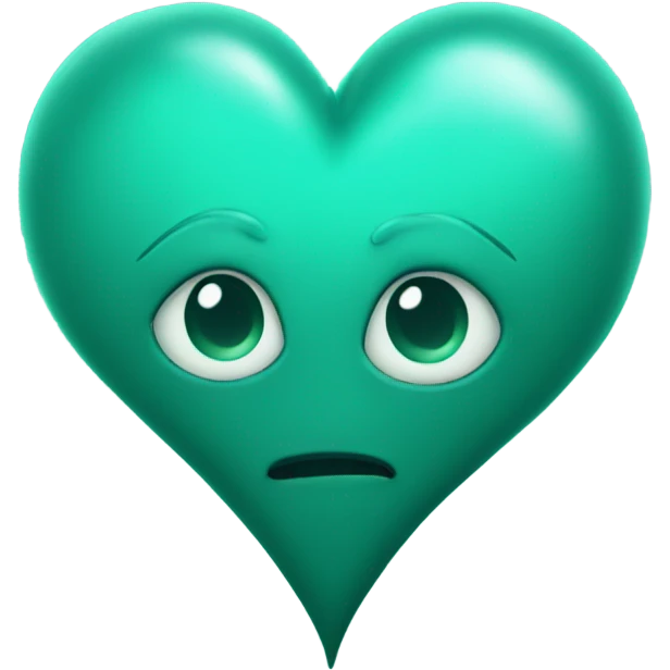 Sea green space heart emoji