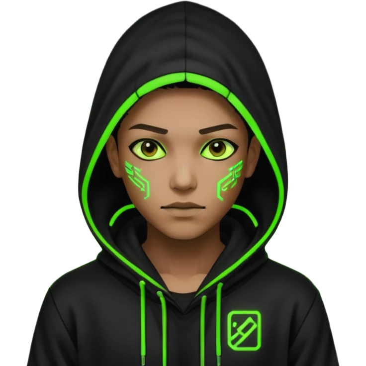 Cyberpunk hacker emoji