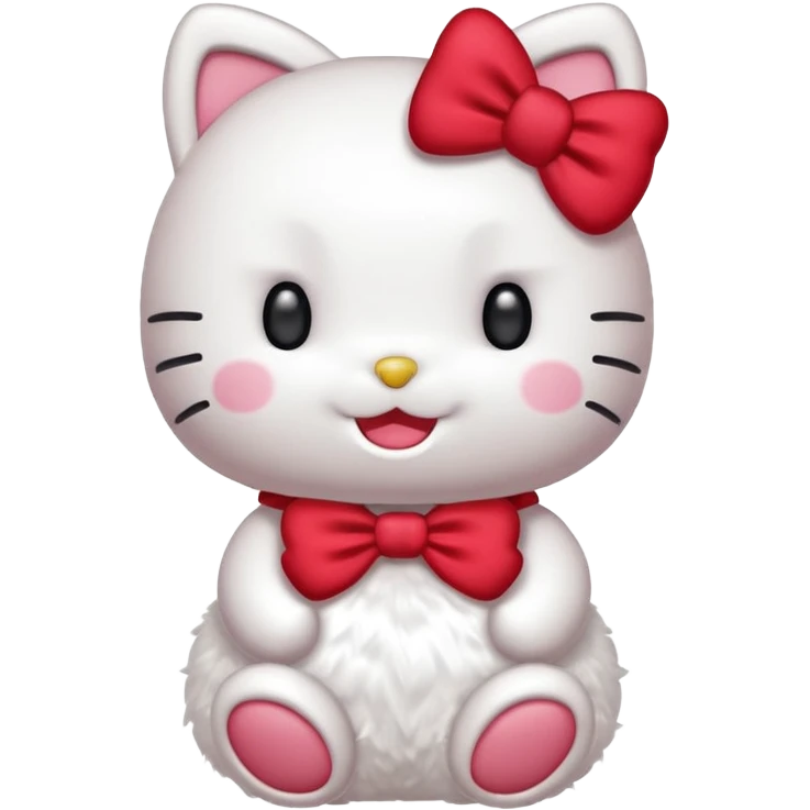 Hello Kitty laughing very hard 😂 with full body  emoji