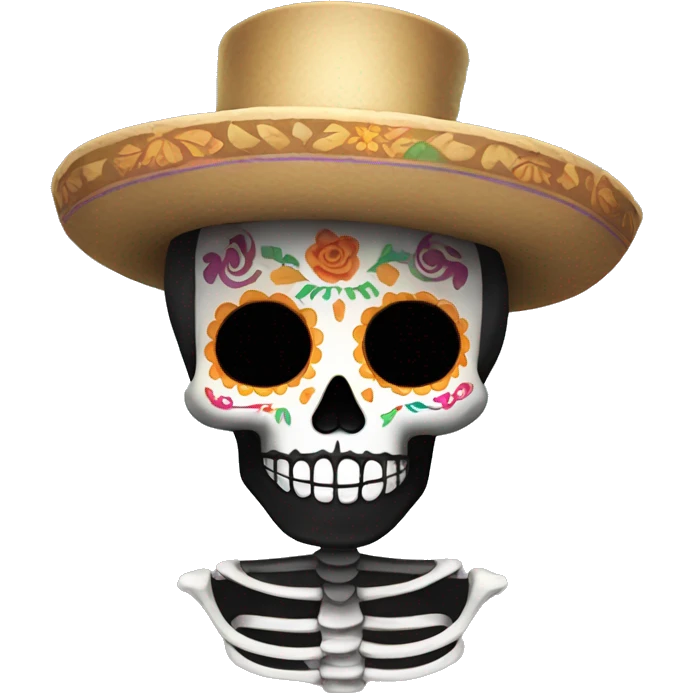 Dia de Los muertos skelton emoji