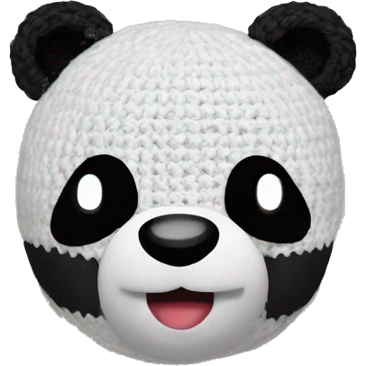panda crochet emoji