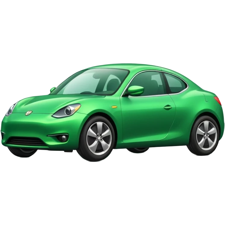 auto verde nuevo emoji