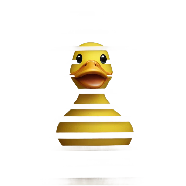 duck peeking through window blinds emoji