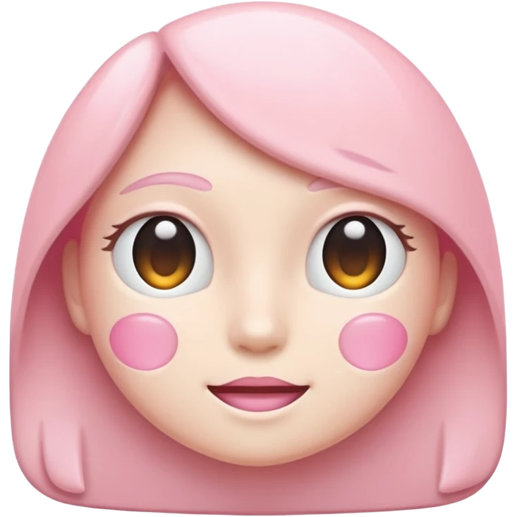 Netflix aesthetic "N" in pastel pink emoji