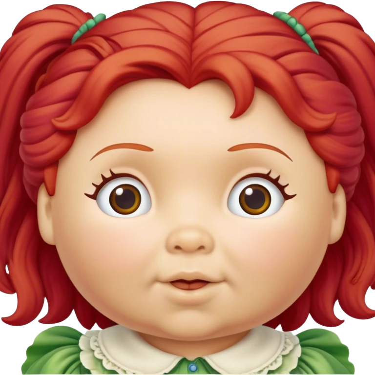 vintage cabbage patch doll red hair emoji