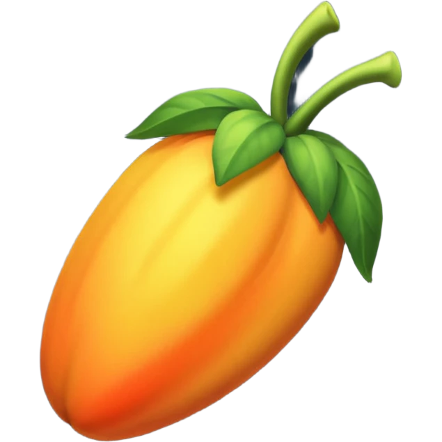 Сделай логотип Fl Studio светящийся emoji