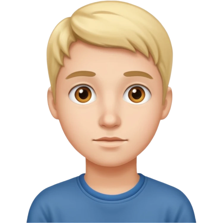 college student with curious face emoji