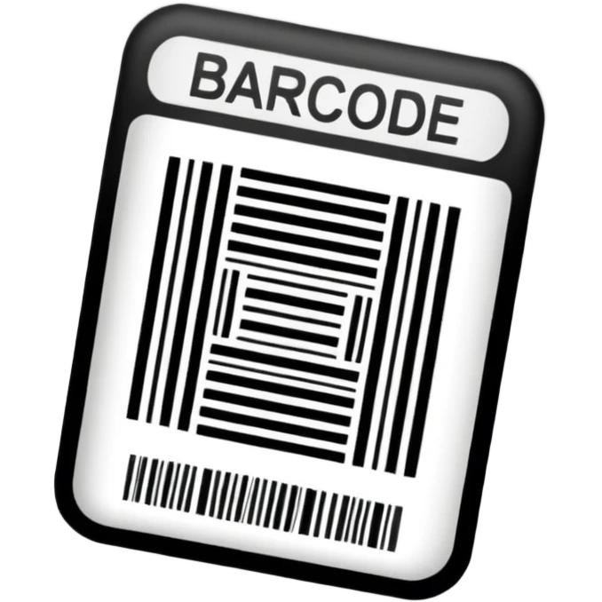 Barcode label emoji