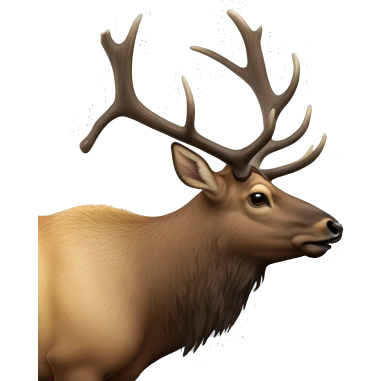Big branch bull elk emoji