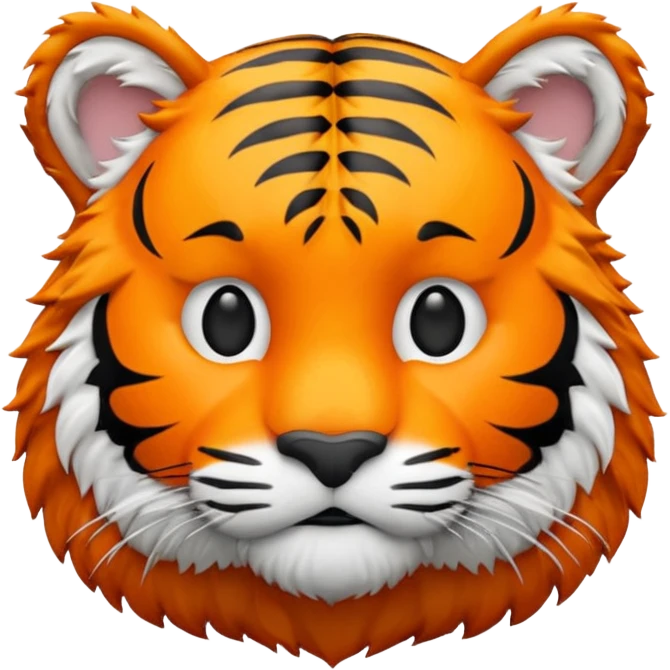 Tiger emoji, 4 legs, 3D emoji style emoji