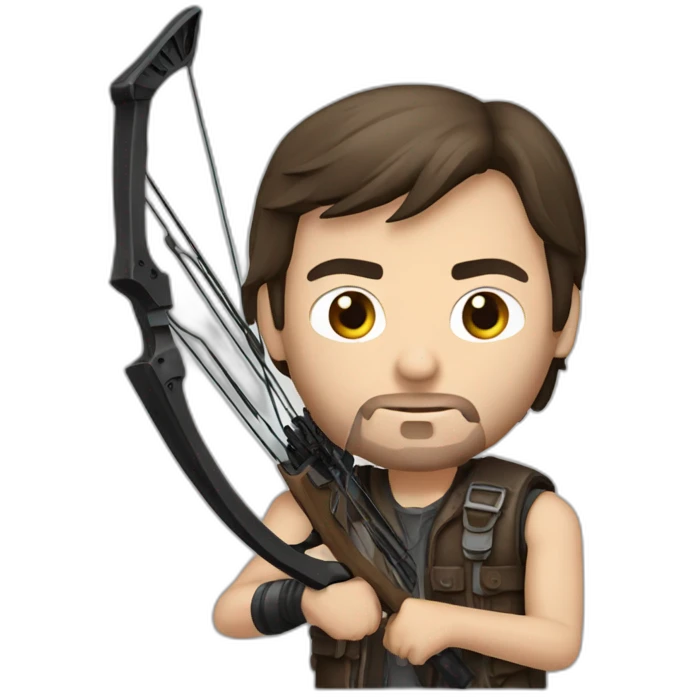 Daryl Dixon with crossbow emoji