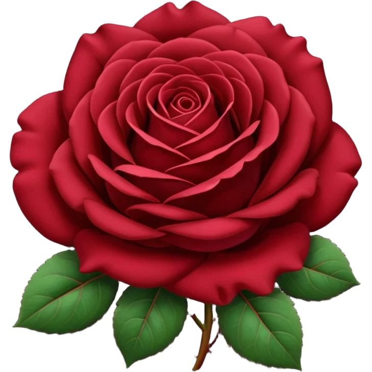 burgundy rose  emoji