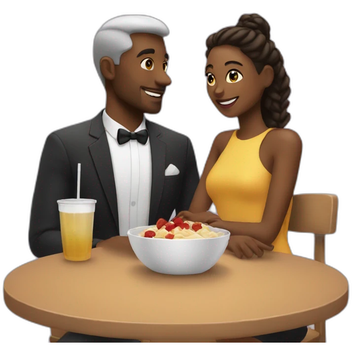 guy and a lady on a date emoji