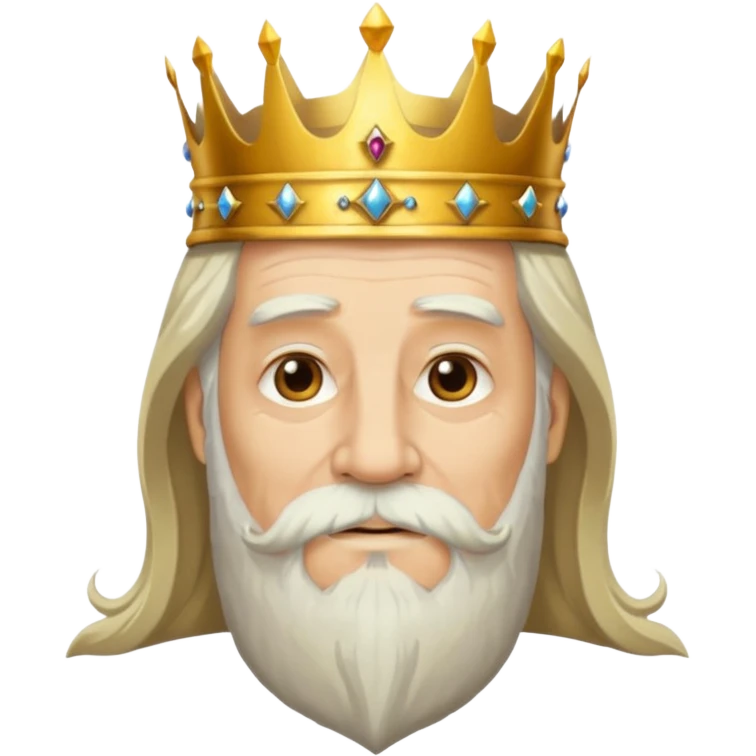 Make it based off a king make it based off the king , but make it an old man emoji