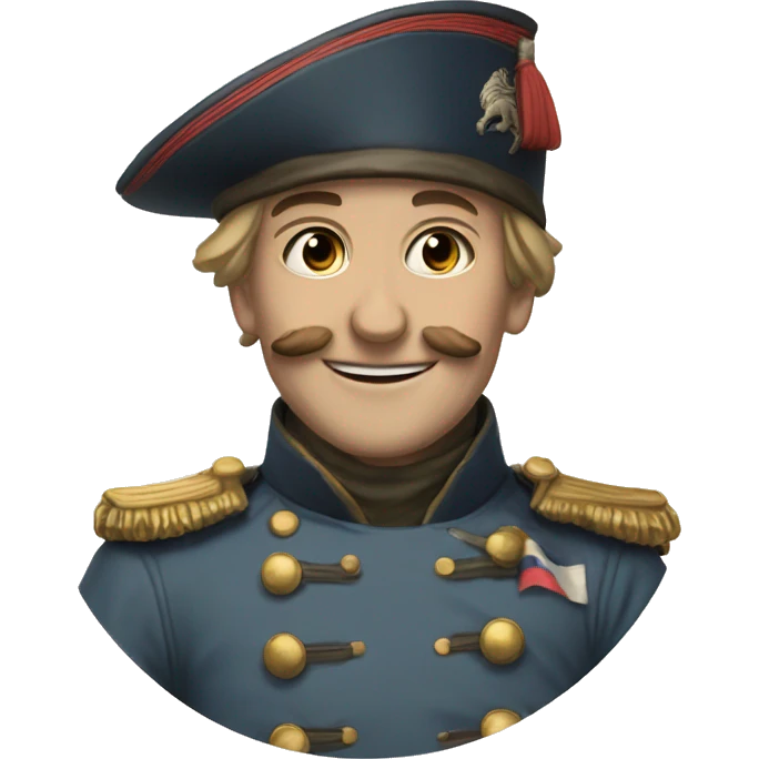 smiling French soldier in the Crimean War emoji