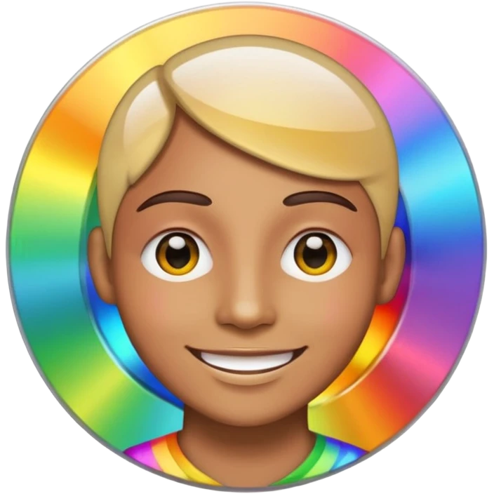 💿 mixed with 🥹 emoji